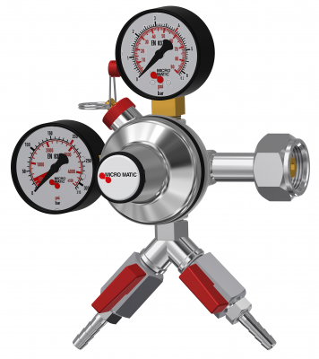 Редуктор Micro Matic Premium Plus 0-6/4bar 2 выхода, вентили отсечки в Уфе